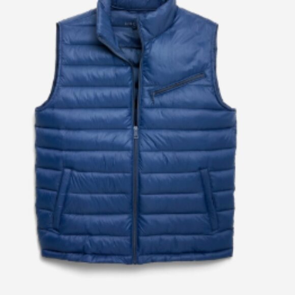 Cole Haan Men's Blue Puffer Vest - Picture 1 of 3